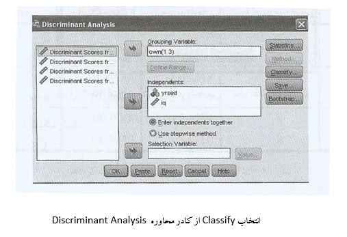 مثال تحلیل تشخیص در SPSS برای انجام پایان نامه ارشد روانشناسی